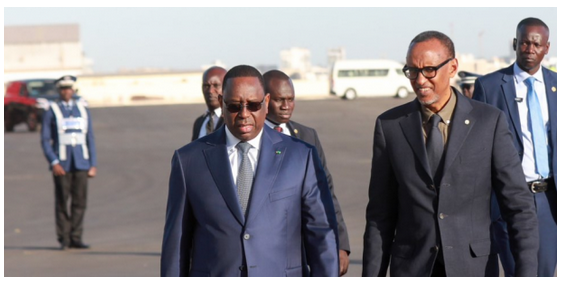 Le président rwandais, Paul Kagame, reçu par Macky Sall