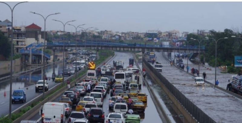 Forte pluie : La circulation perturbée au niveau du péage