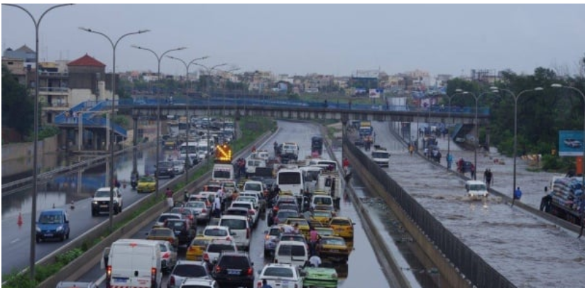 Forte pluie : La circulation perturbée au niveau du péage