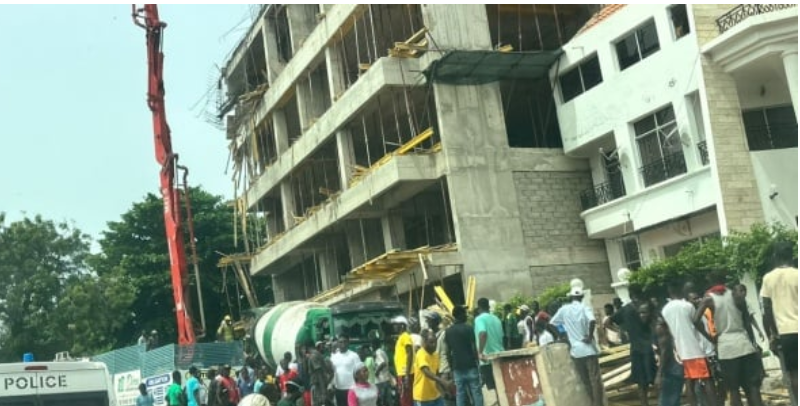 Dakar : Une partie d’un immeuble en construction s’effondre, des blessés