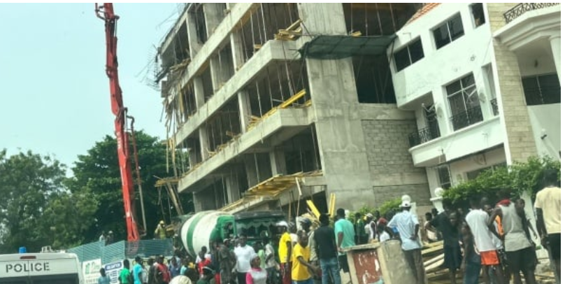 Dakar : Une partie d’un immeuble en construction s’effondre, des blessés