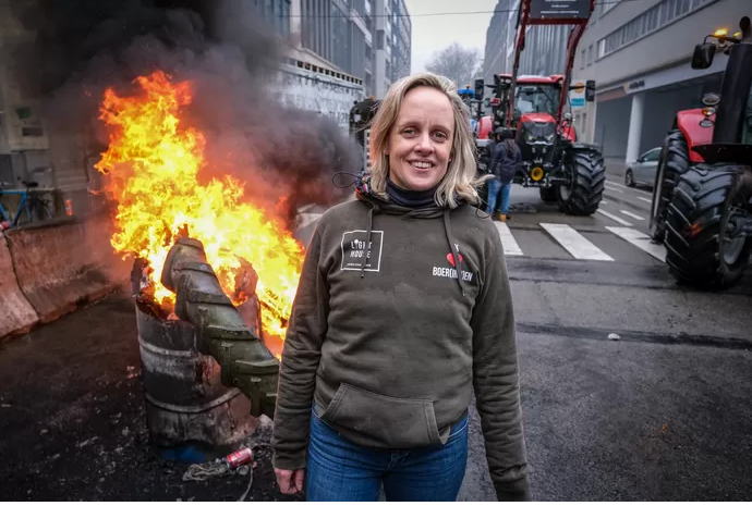 Pourquoi Eveline était en première ligne lors de la manifestation des agriculteurs à Bruxelles: “Personne ne nous écoute”