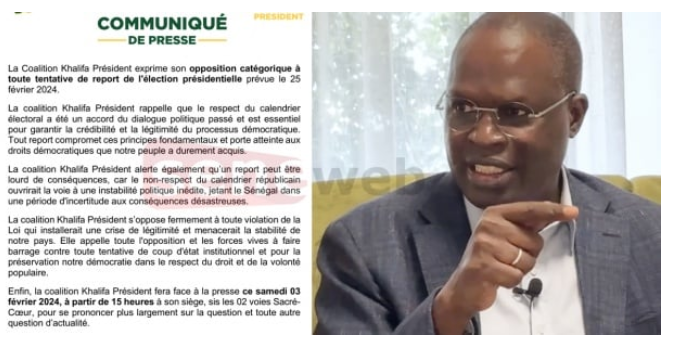 Présidentielle : Khalifa Sall exige le respect du calendrier électoral