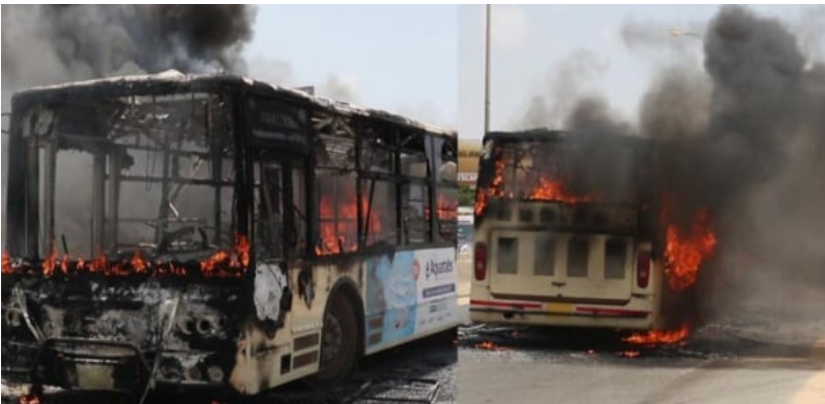 «Acte de vandalisme» contre un bus de DDD : Le réseau de transport de la banlieue suspendu !