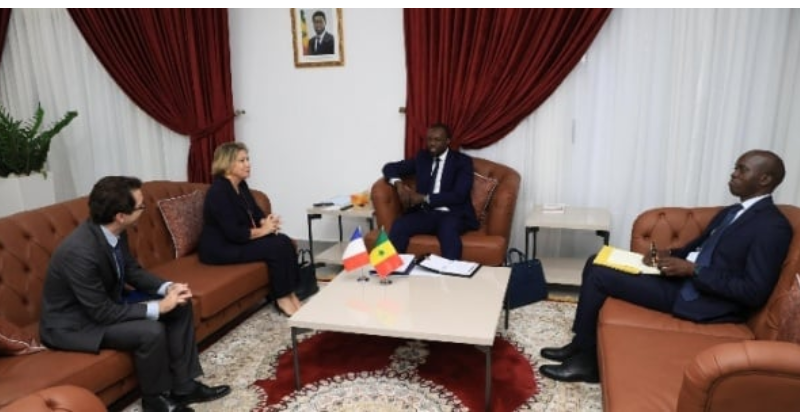 Rencontre entre Ousmane Sonko et l’ambassadrice de France au Sénégal