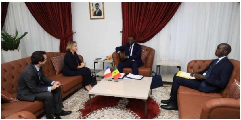 Rencontre entre Ousmane Sonko et l’ambassadrice de France au Sénégal