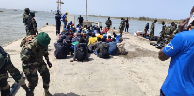 ÉMIGRATION IRRÉGULIÈRE : 57 MIGRANTS INTERPELLÉS À SAINT-LOUIS