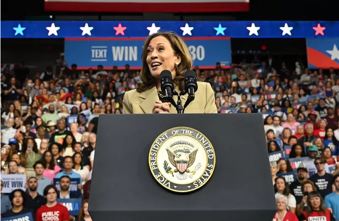 Donald Trump n’a “aucun désir” d’agir en matière d’immigration, tacle Kamala Harris