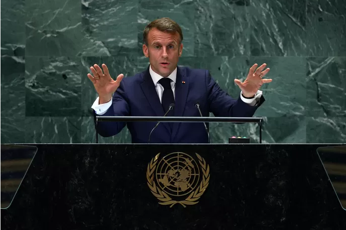 À l’ONU, Macron appelle à limiter le droit de veto du Conseil de sécurité en cas de “crimes de masse”