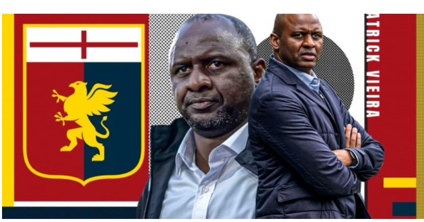 Foot: Patrick Vieira nouvel entraîneur du Genoa