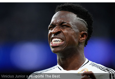 The Best : Vinicius consolé, un onze de l’année avec Saliba, Ancelotti sacré… Tous les vainqueurs de l’édition 2024 !