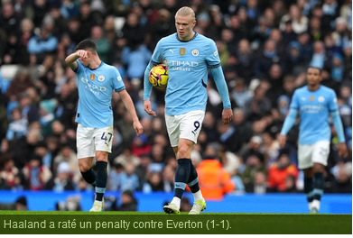 Premier League : un ancien Marseillais et un raté d’Haaland enfoncent un peu plus Manchester City dans la crise