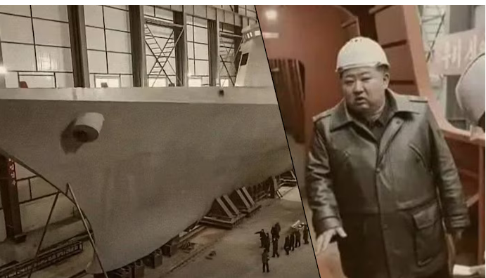 100 mètres de long et 3.600 tonnes: Kim Jong-un dévoile le plus grand destroyer jamais construit en Corée du Nord